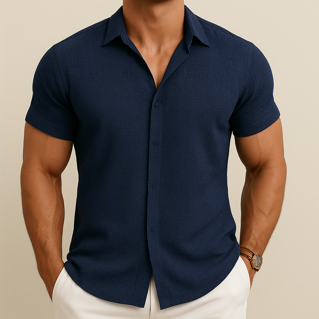 Men's Summer Cotton Linen Shirt | Vaester & Co