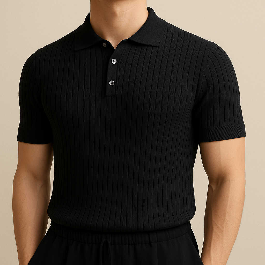 Elastic Casual Polo T-Shirt for Men | Vaester & Co