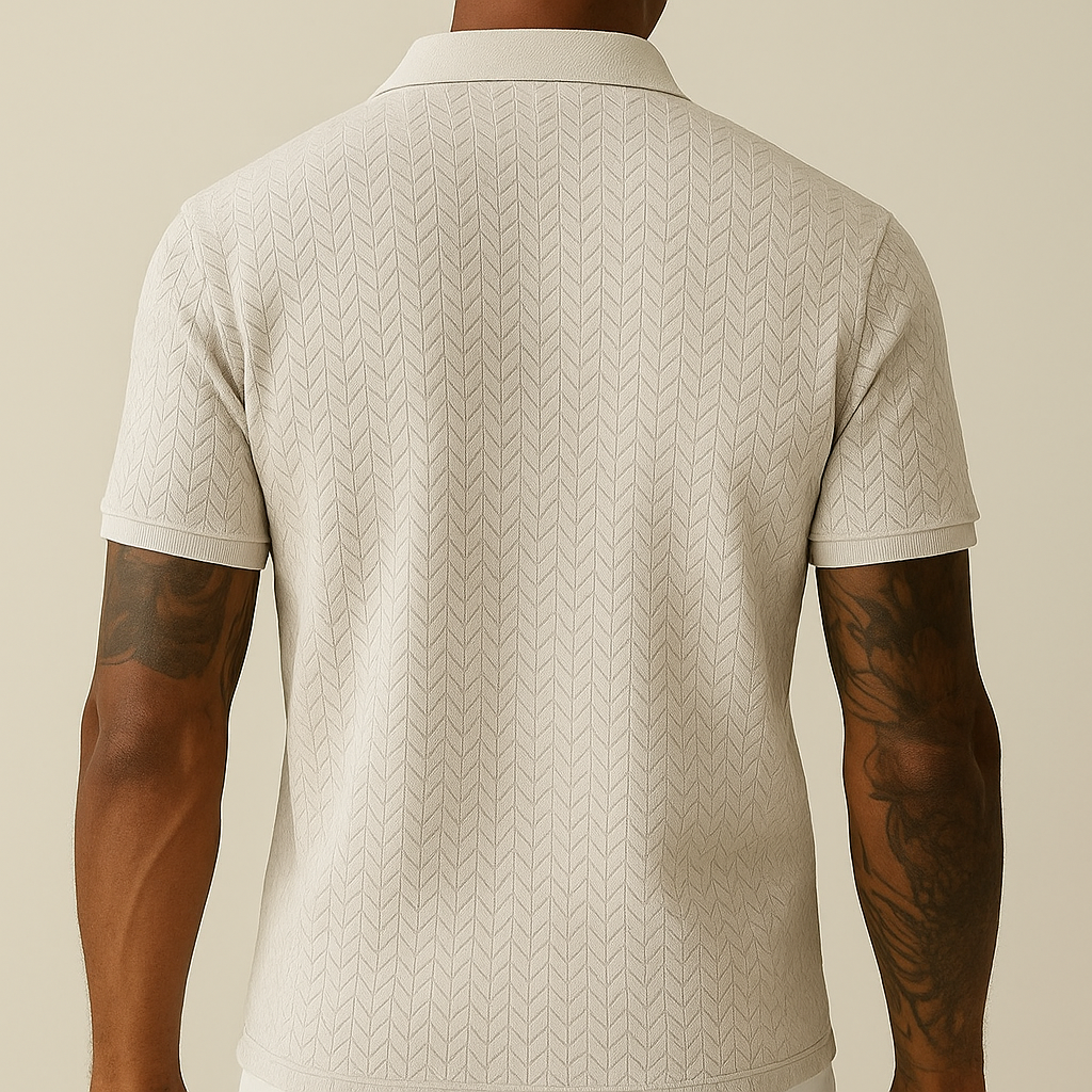 Men's Polo Shirt Modern Lapel Collar | Vaester & Co