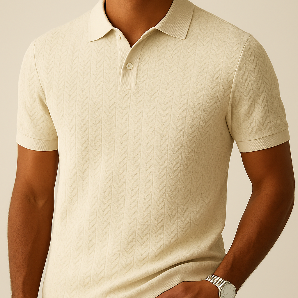 Men's Polo Shirt Modern Lapel Collar | Vaester & Co