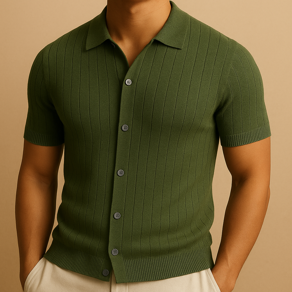 Men’s Hollow Knit Summer Shirt | Vaester & Co