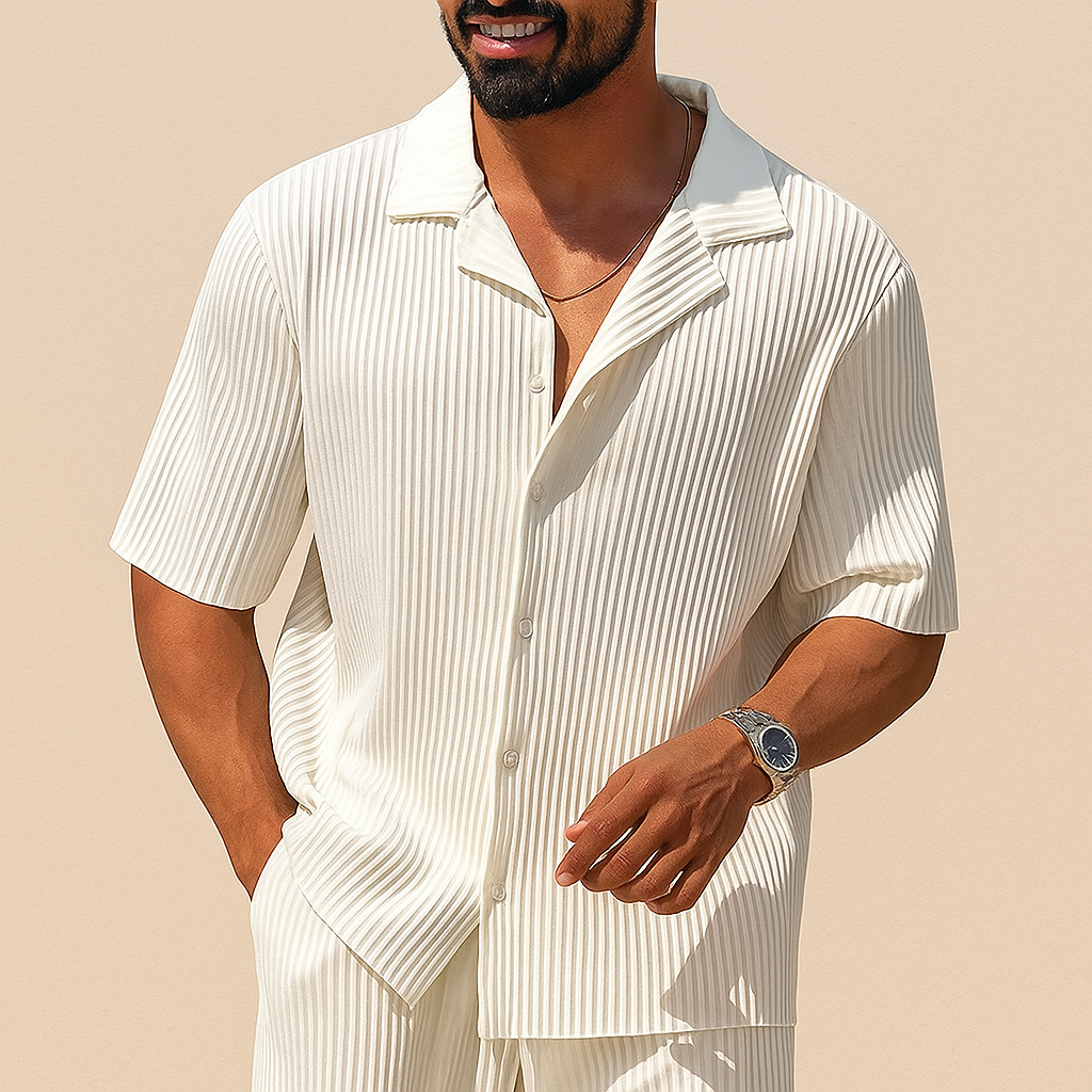 Men's Summer Casual 2-Piece Shirt & Shorts Set | Vaester & Co