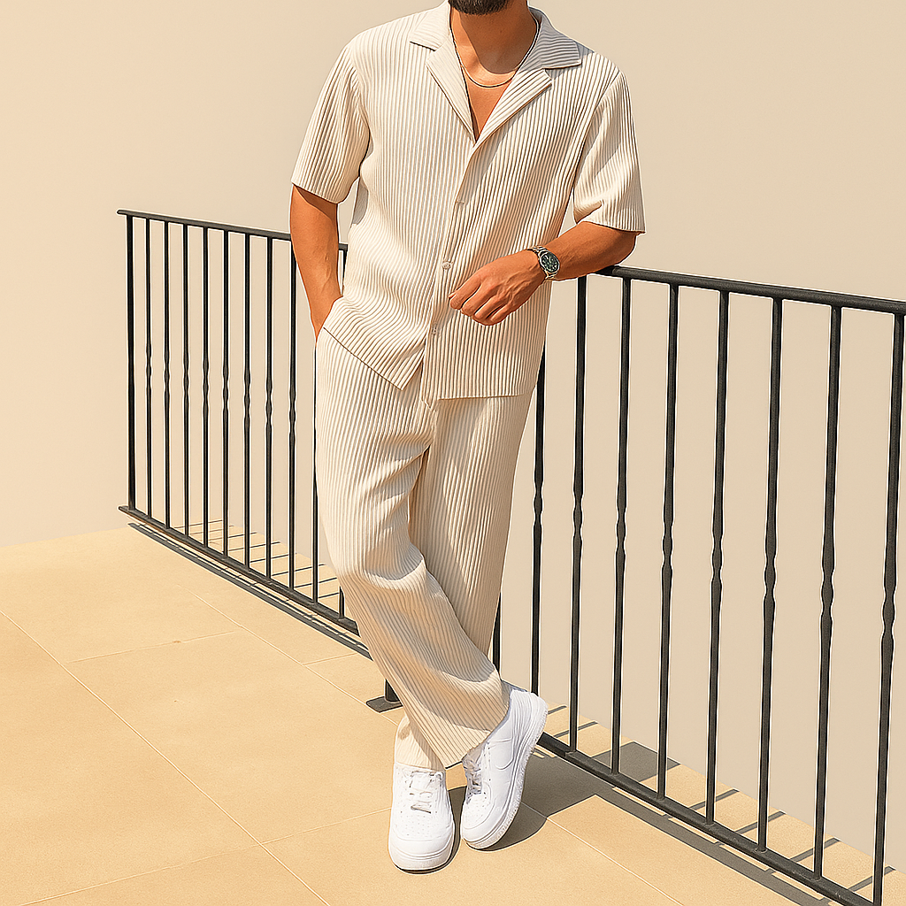 Men's Summer Casual 2-Piece Shirt & Shorts Set | Vaester & Co