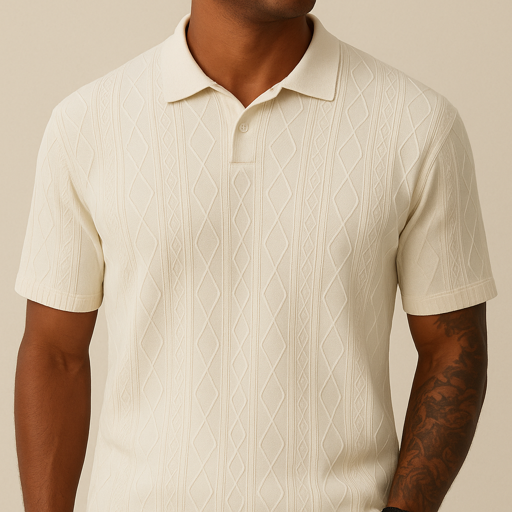 Polo Casual Texturizada Masculina | Vaester & Co