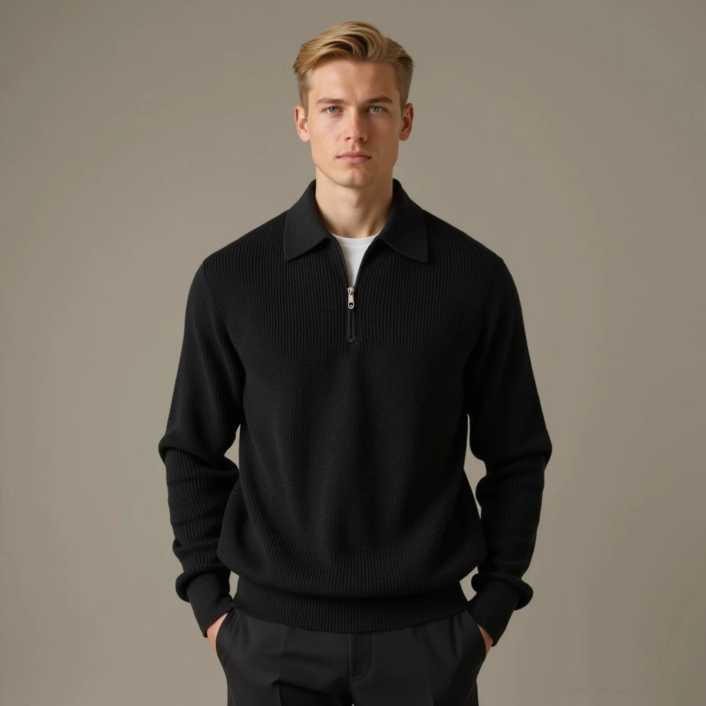 Aspen Knitted Zip-Up Sweater | Vaester & Co