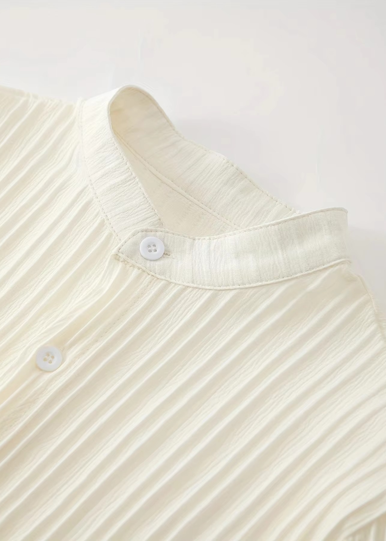 Men’s Summer White Striped Two-Piece Set | Vaester & Co