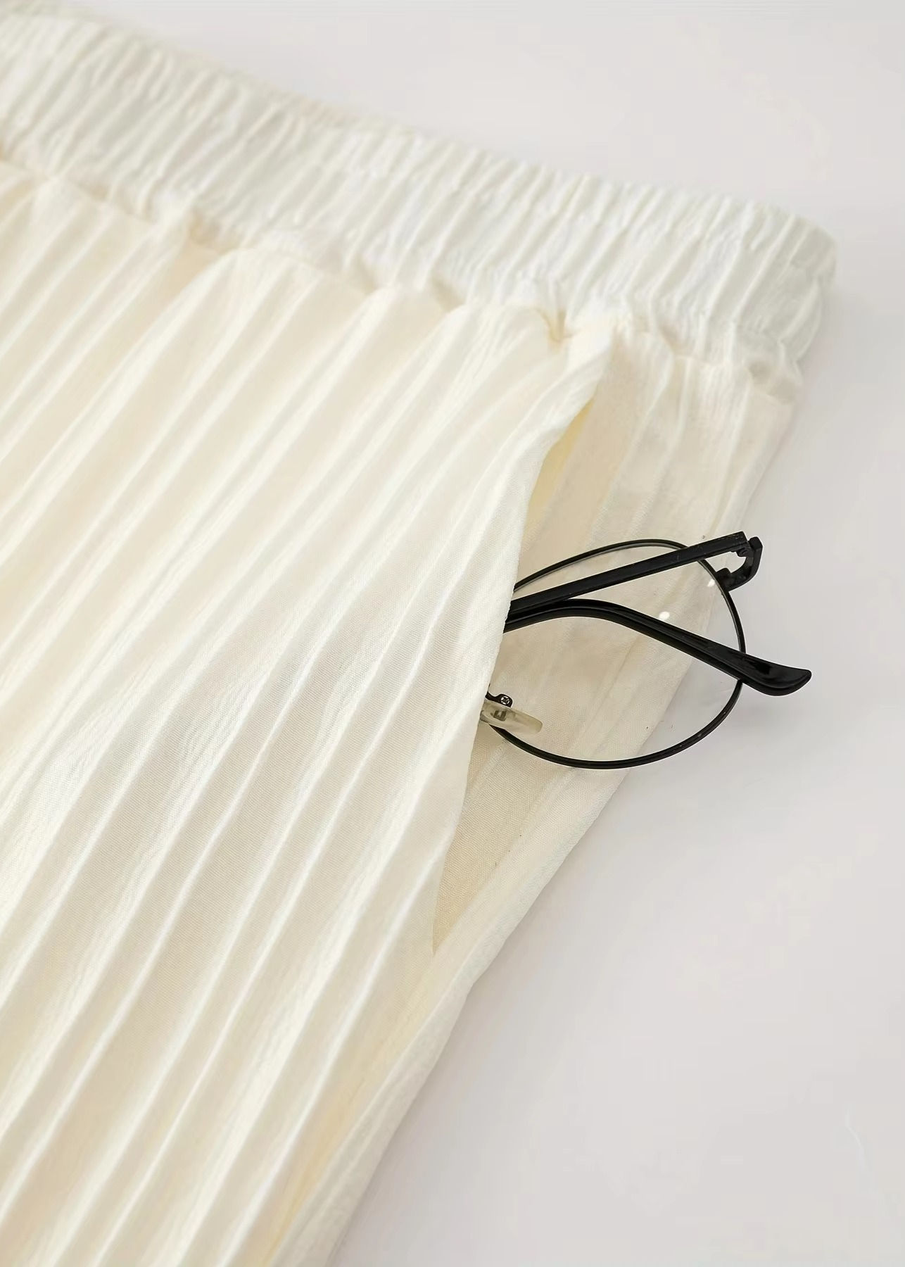 Men’s Summer White Striped Two-Piece Set | Vaester & Co