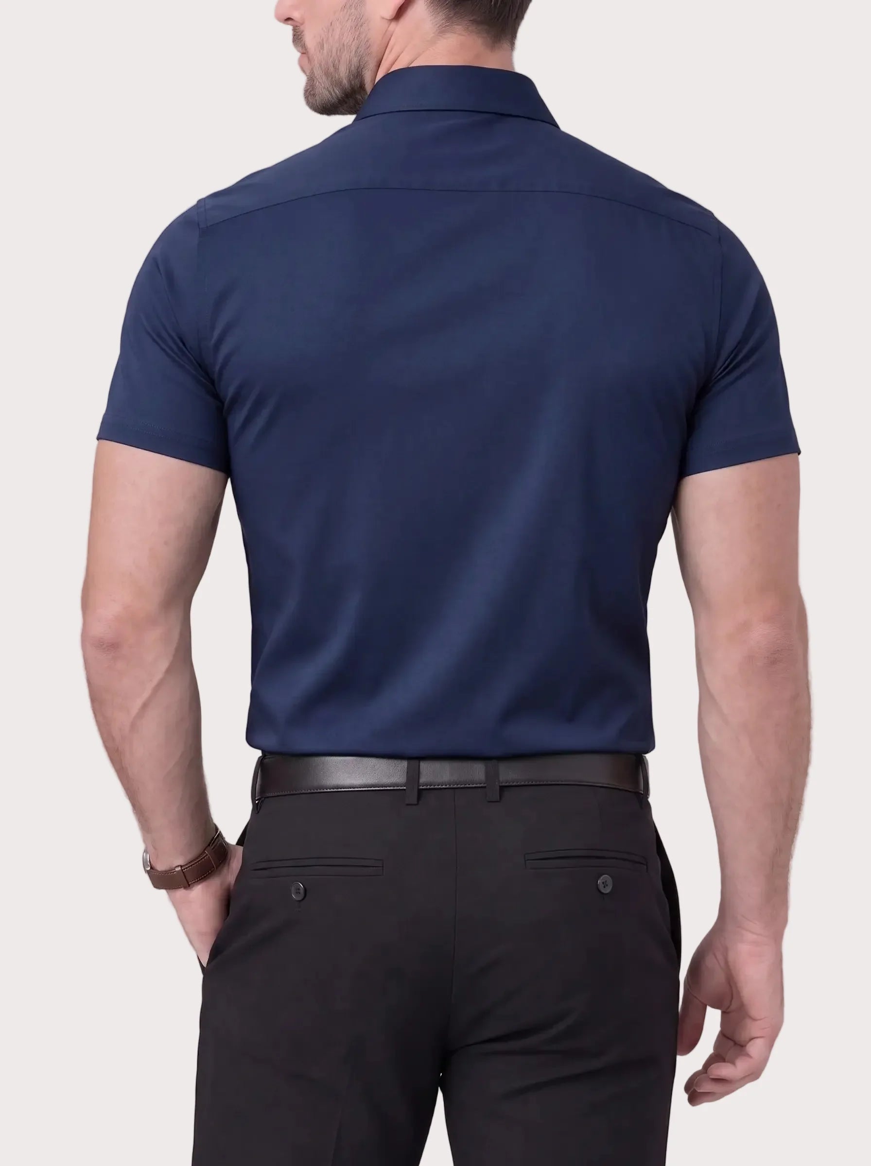 Camisa Elástica Azzurro | Vaester & Co
