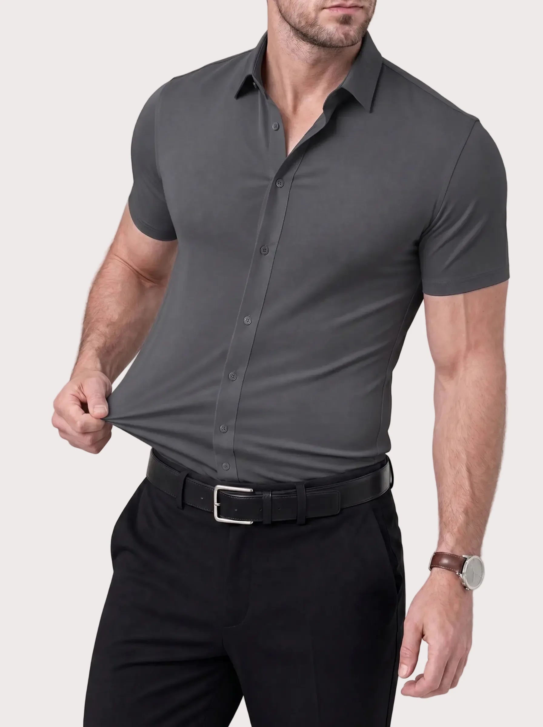 Chemise Élégante Stretch Vaester