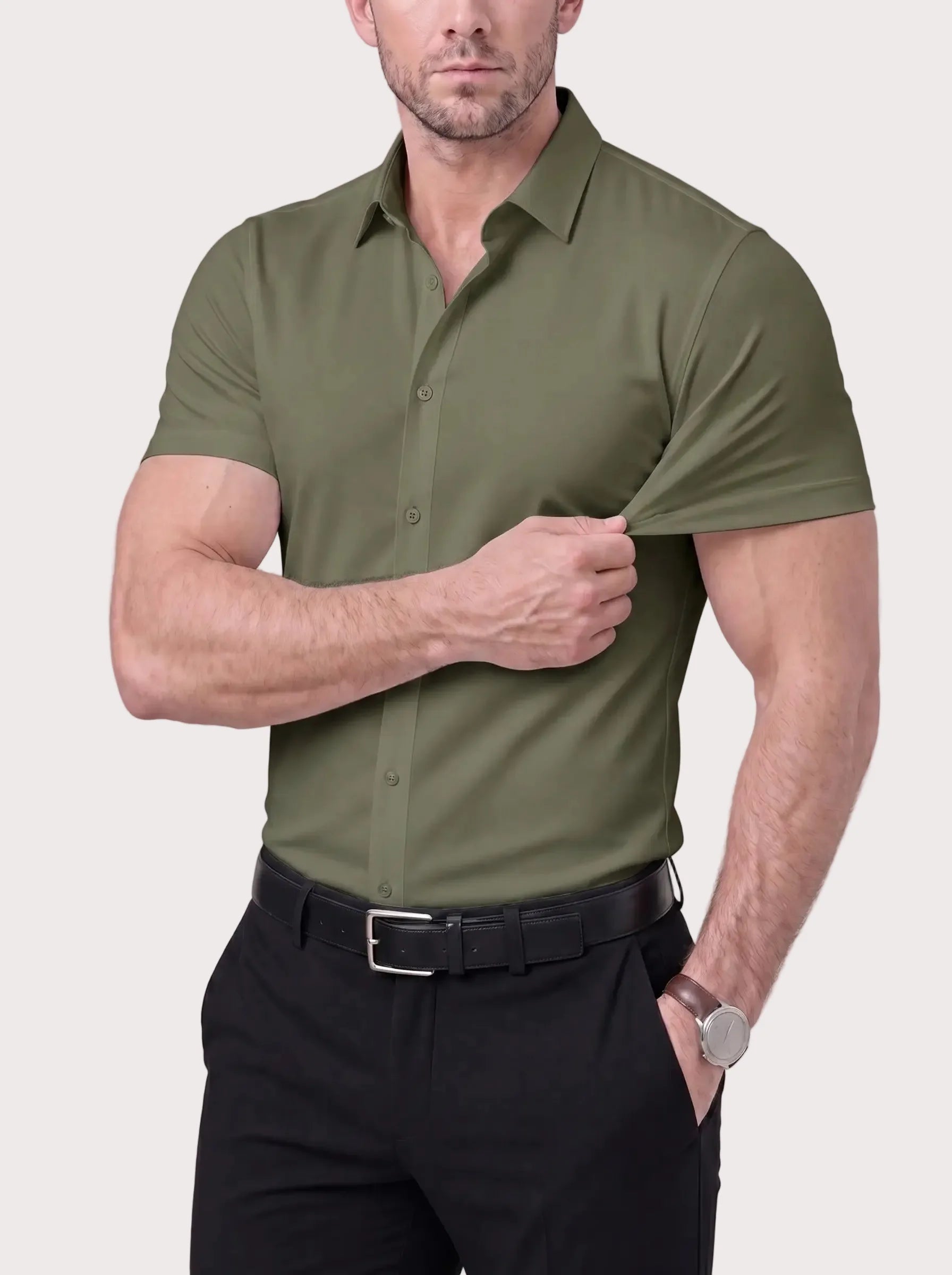 Chemise Élégante Stretch Vaester