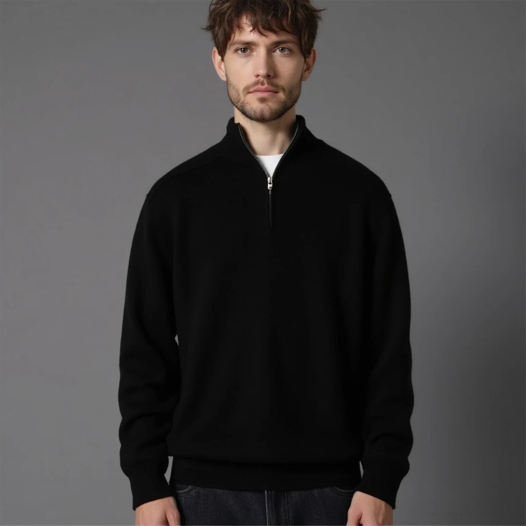 Lugano Merino Wool Half-Zip | Vaester & Co