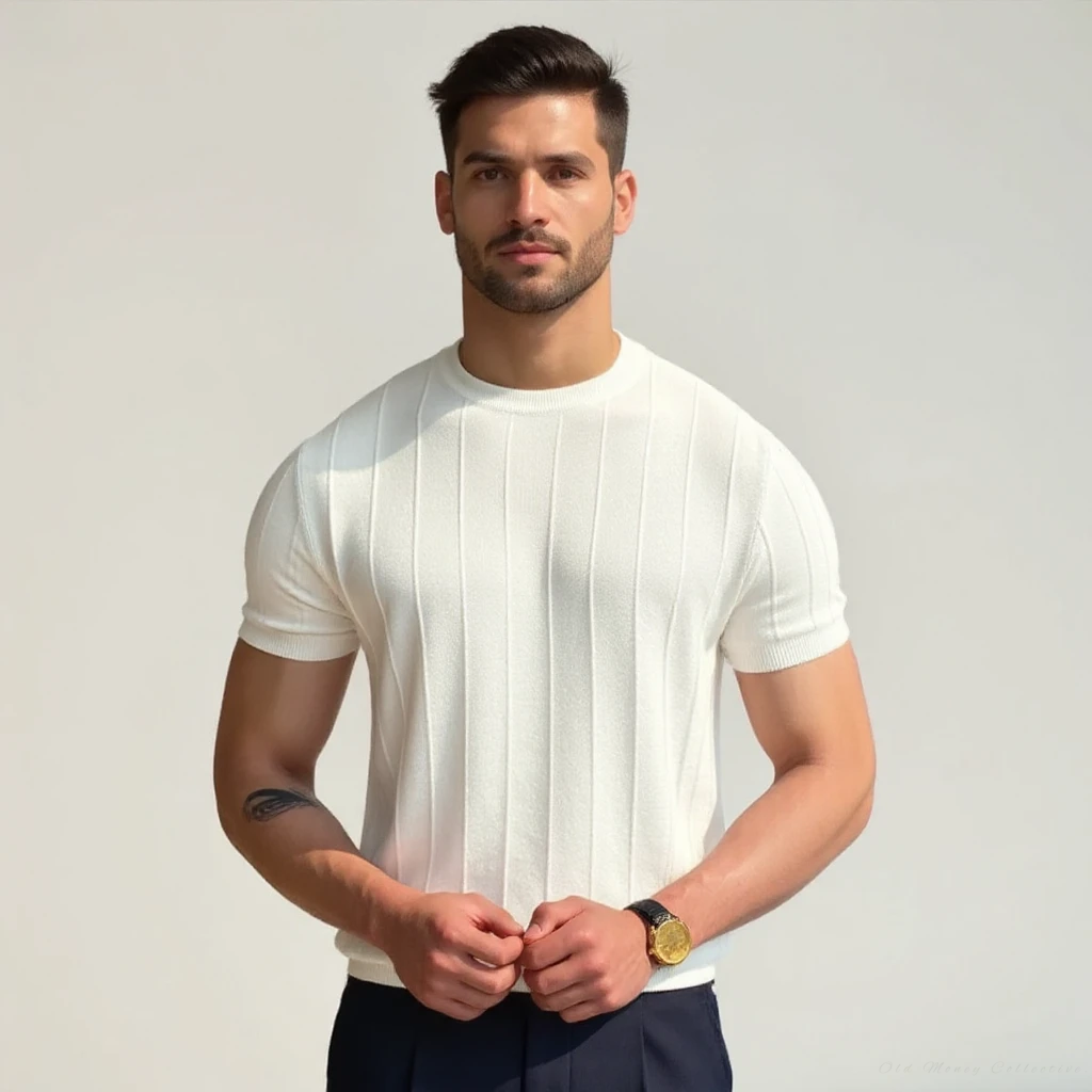 Ribbed T-Shirt | Vaester & Co