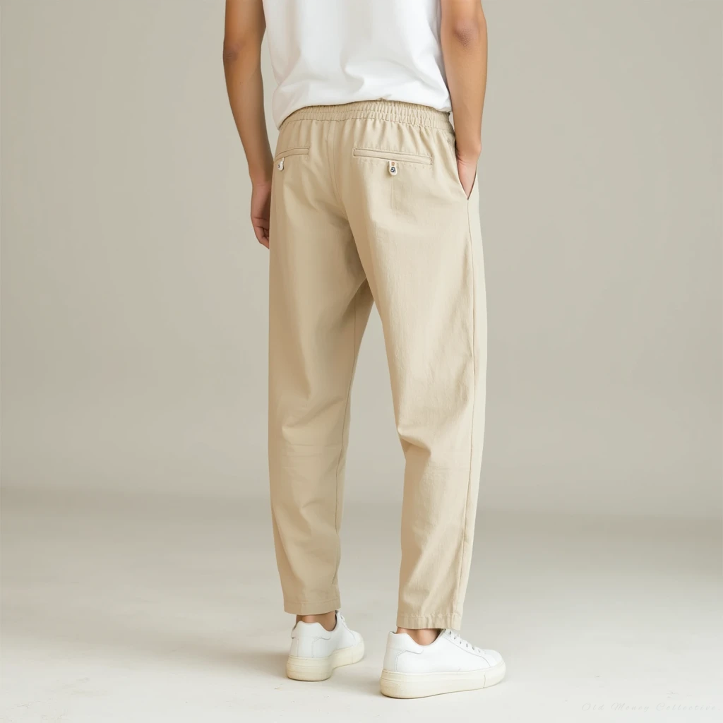 Santorini Linen-Cotton Pantalon | Vaester & Co