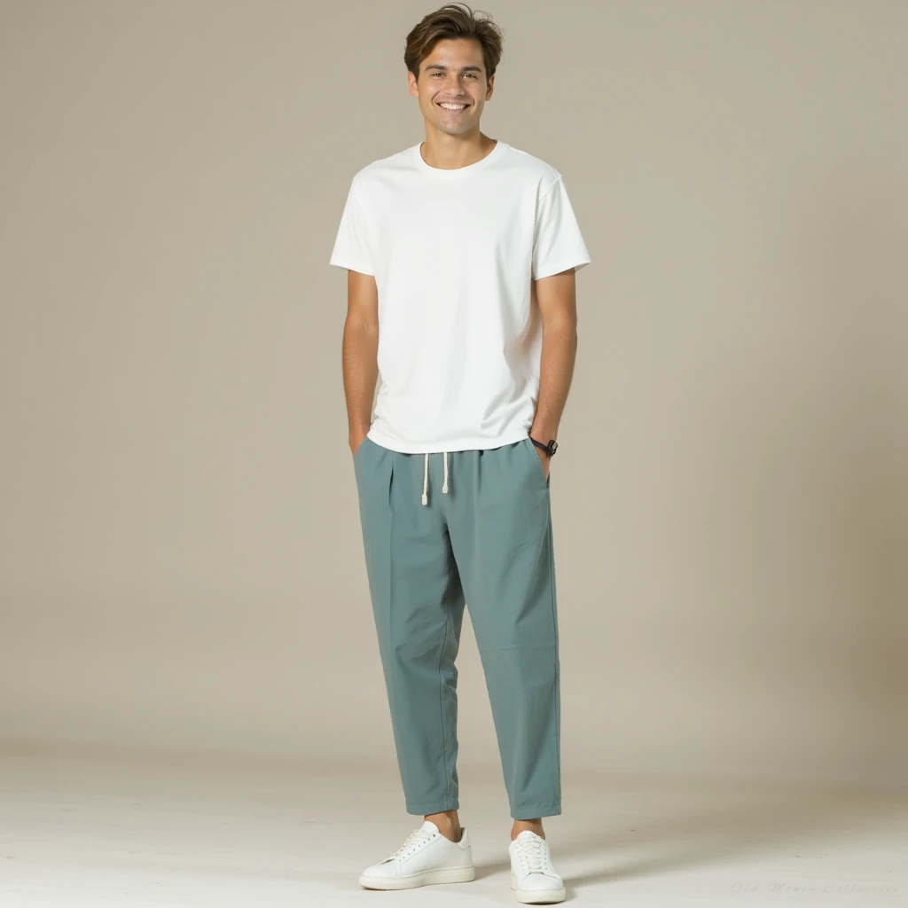 Santorini Linen-Cotton Pantalon | Vaester & Co
