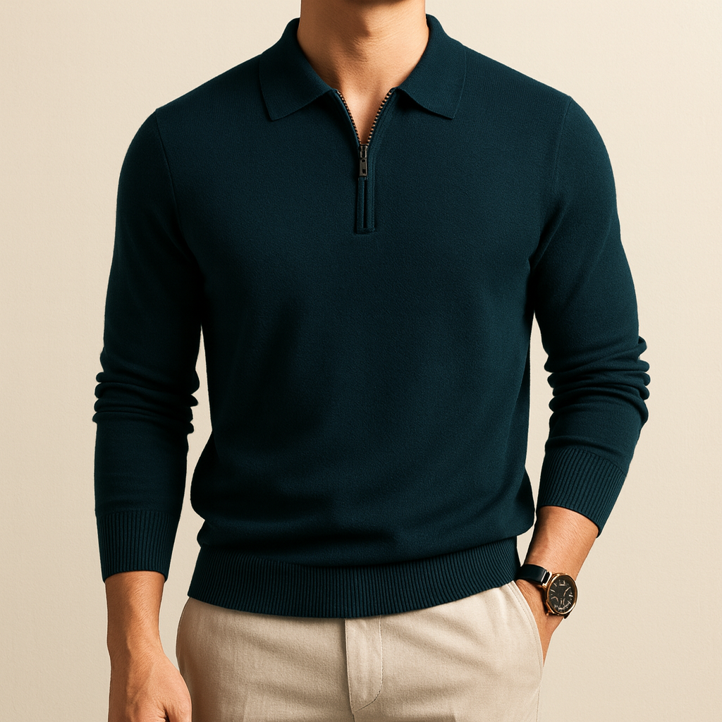 Essential Luxe Zip Sweater | Vaester & Co