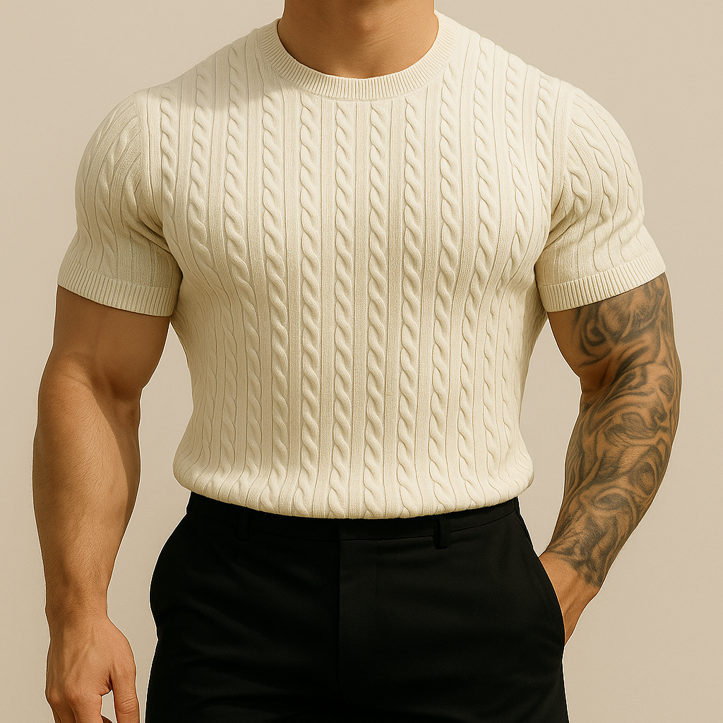 Men’s Slim Fit Summer Knitted Top | Vaester & Co