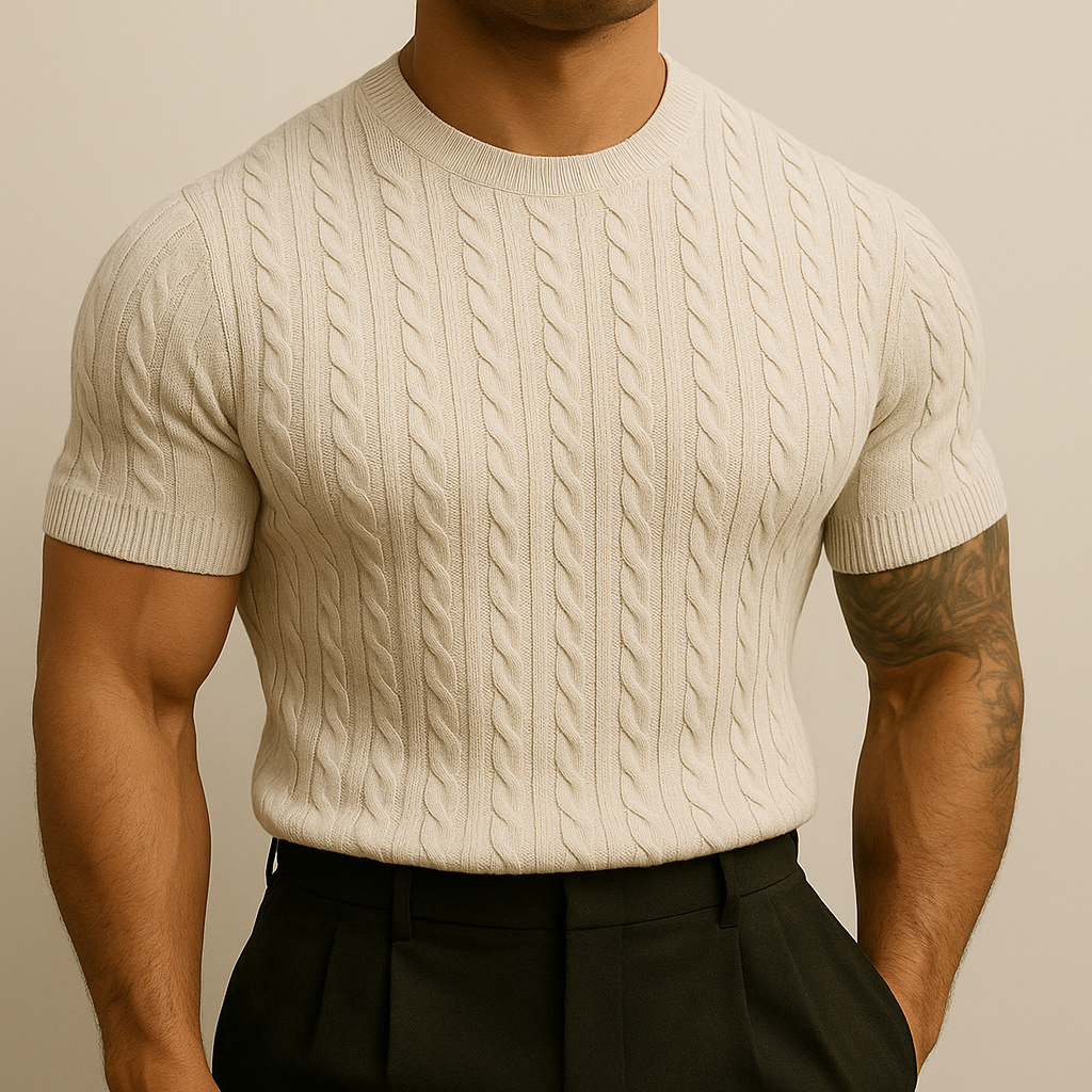 Men’s Slim Fit Summer Knitted Top | Vaester & Co