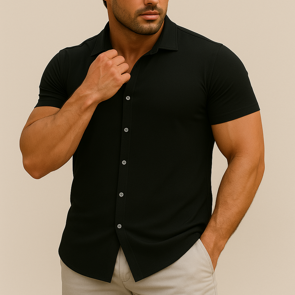 Men’s Slim Fit Stretch Shirt | Vaester & Co