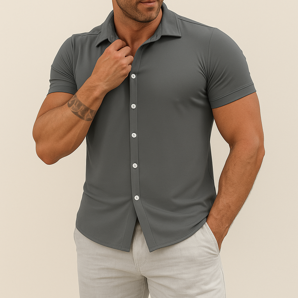 Men’s Slim Fit Stretch Shirt | Vaester & Co