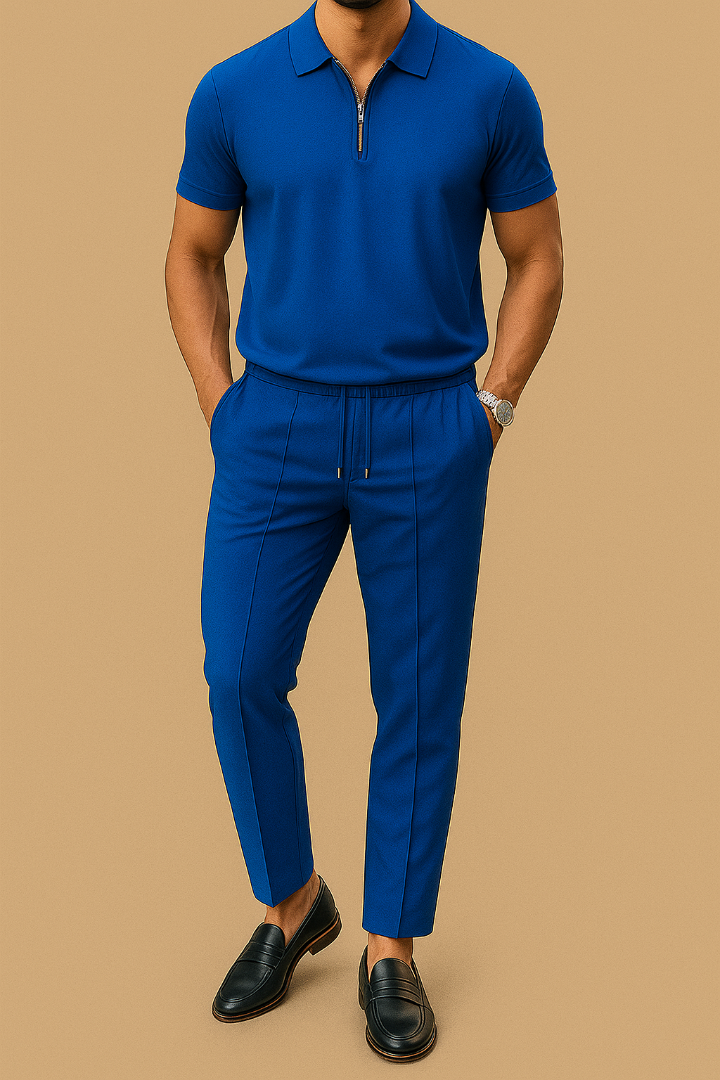 Men's Polo Shirt & Pants 2-Piece Set | Vaester & Co