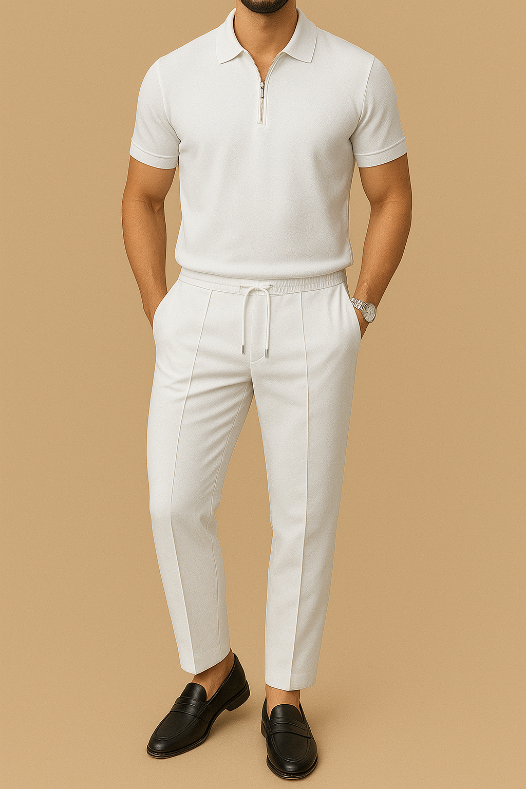 Men's Polo Shirt & Pants 2-Piece Set | Vaester & Co