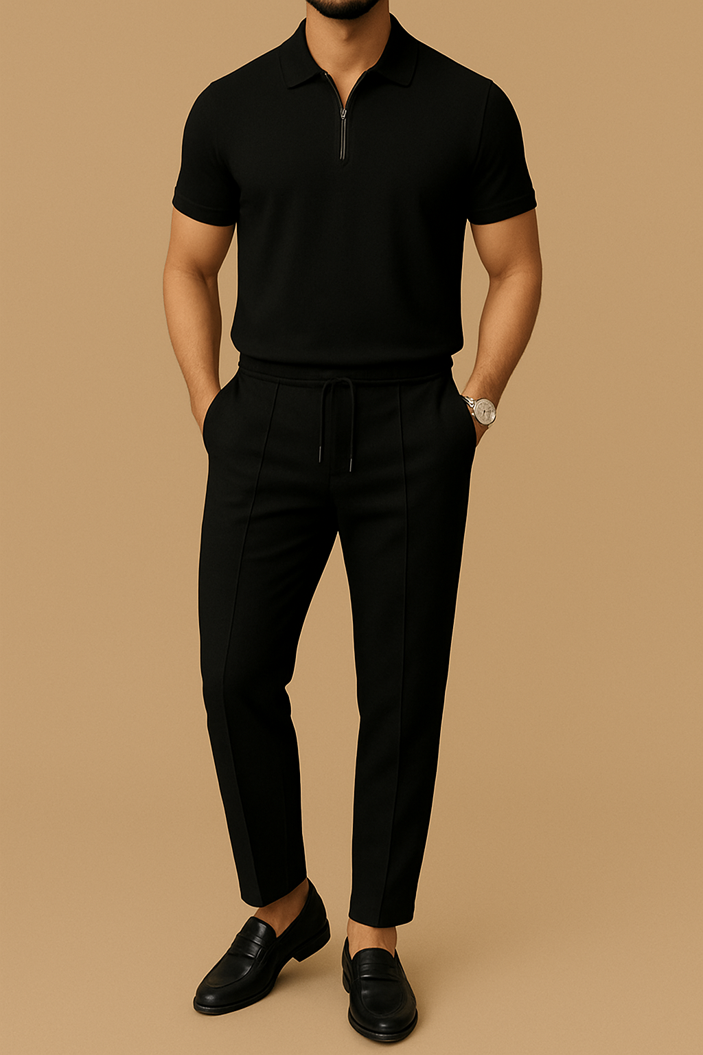 Men's Polo Shirt & Pants 2-Piece Set | Vaester & Co