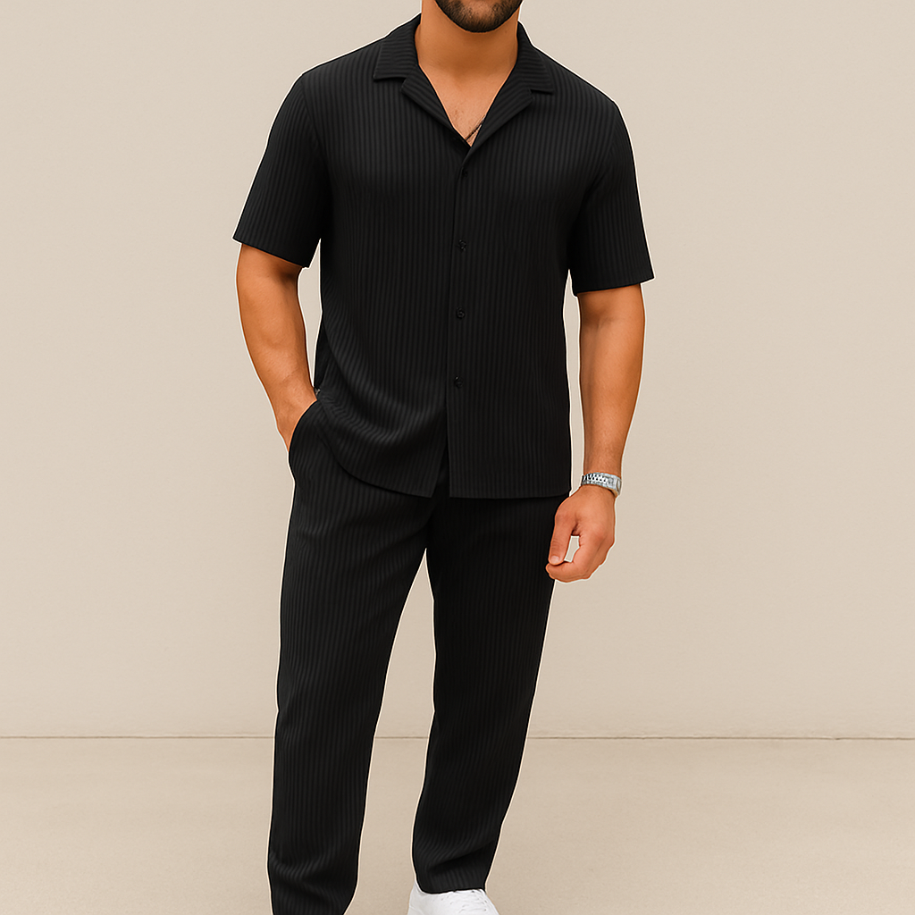 Men's Summer Casual 2-Piece Shirt & Shorts Set | Vaester & Co