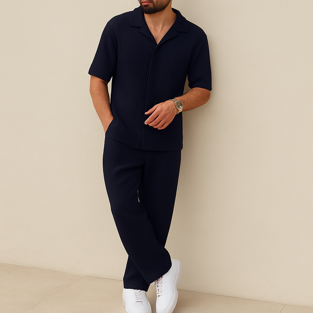 Men's Summer Casual 2-Piece Shirt & Shorts Set | Vaester & Co