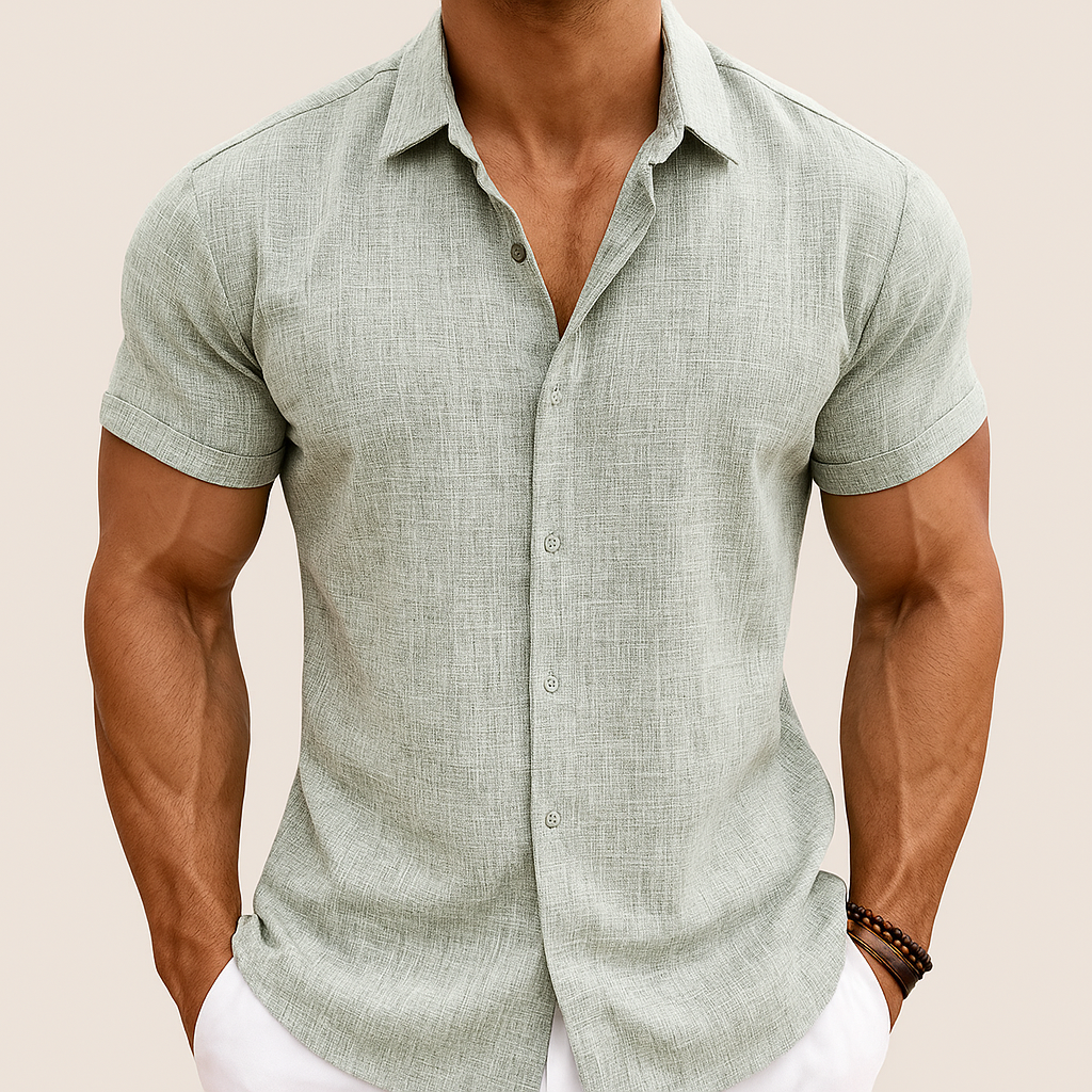 Men's Summer Cotton Linen Shirt | Vaester & Co