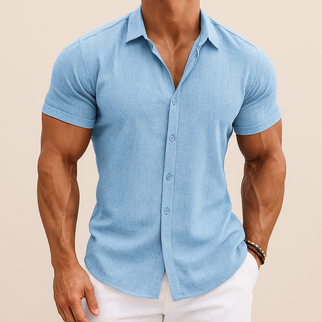 Men's Summer Cotton Linen Shirt | Vaester & Co