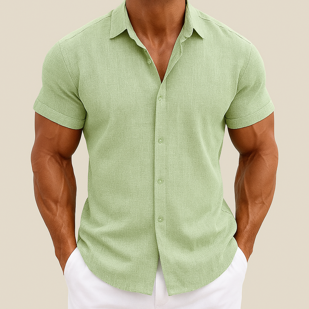 Men's Summer Cotton Linen Shirt | Vaester & Co