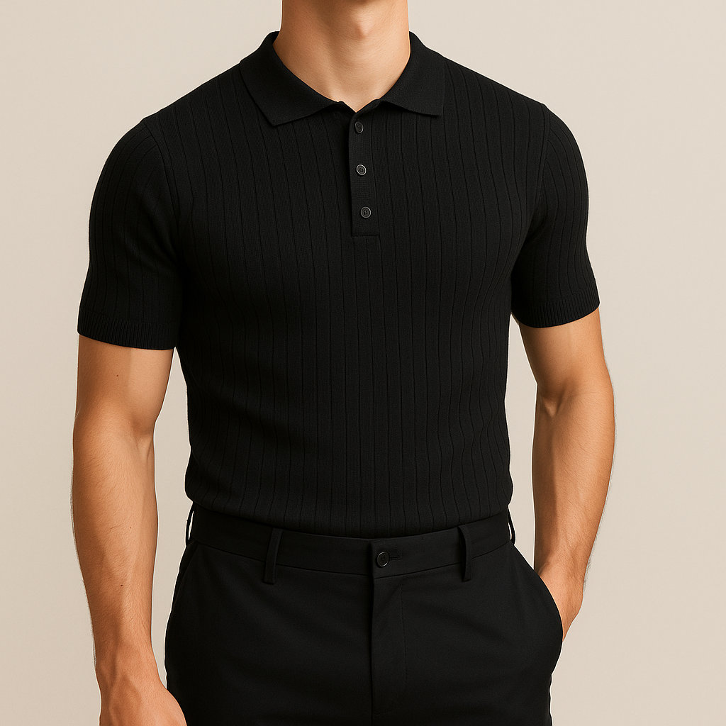 Elastic Casual Polo T-Shirt for Men | Vaester & Co