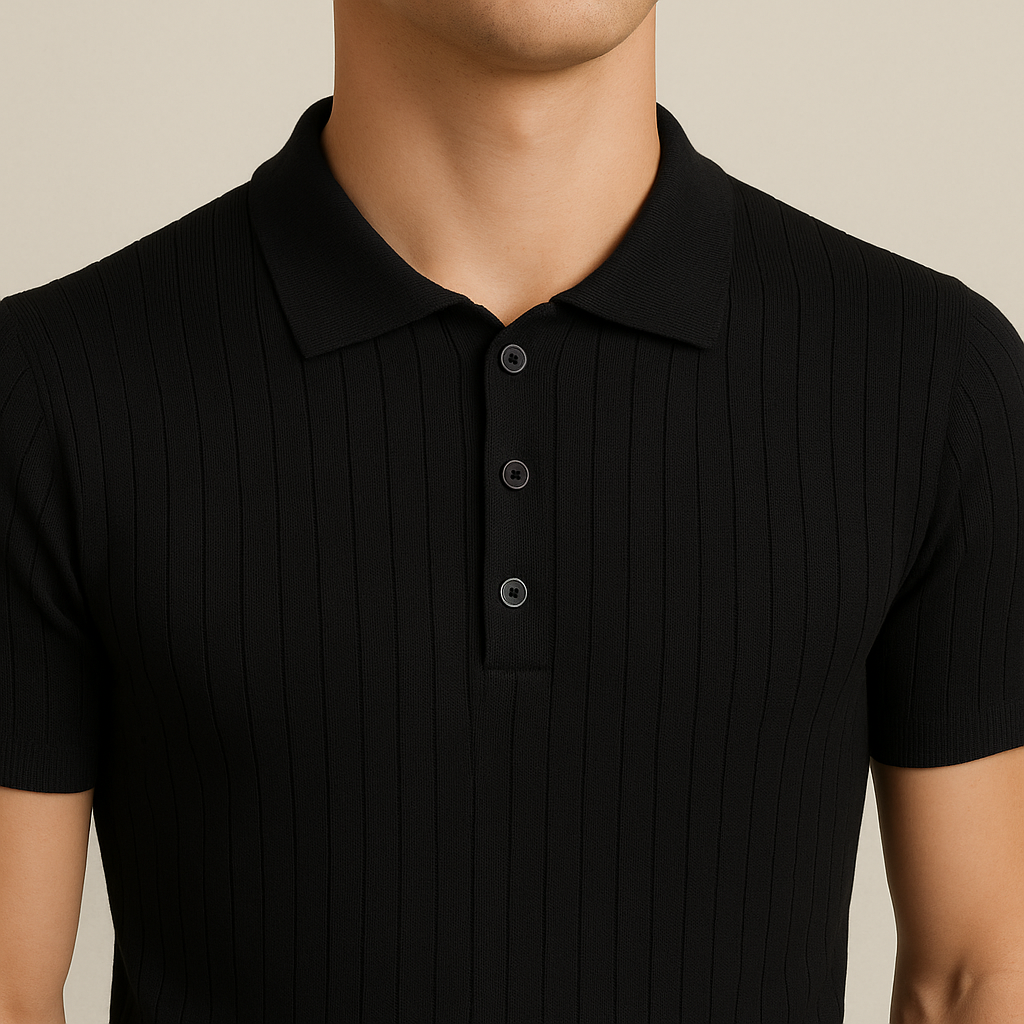 Elastic Casual Polo T-Shirt for Men | Vaester & Co