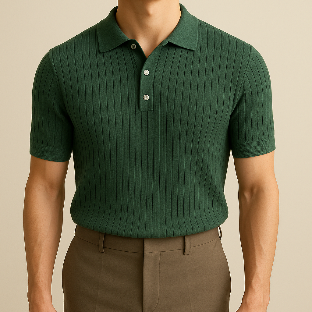 Elastic Casual Polo T-Shirt for Men | Vaester & Co