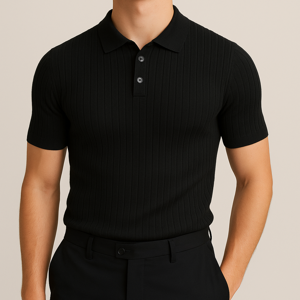 Elastic Casual Polo T-Shirt for Men | Vaester & Co