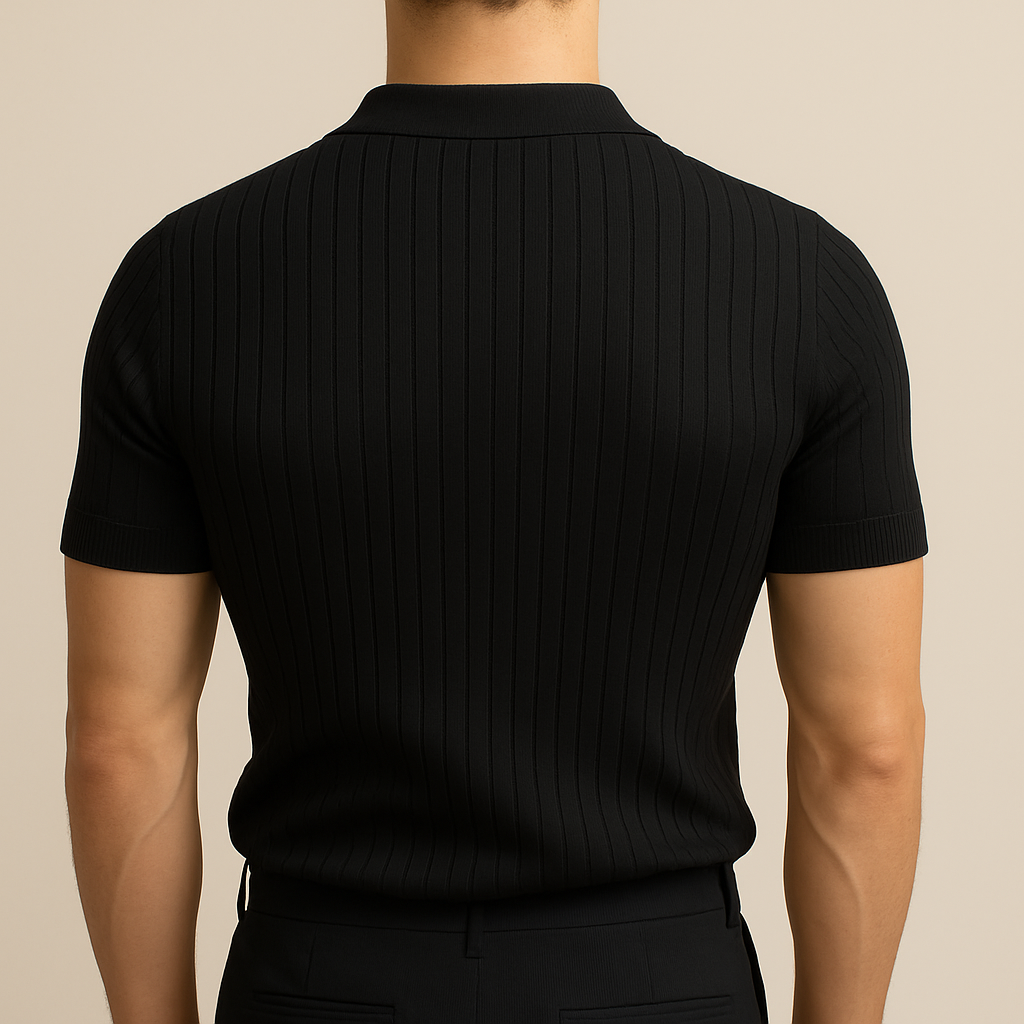 Elastic Casual Polo T-Shirt for Men | Vaester & Co