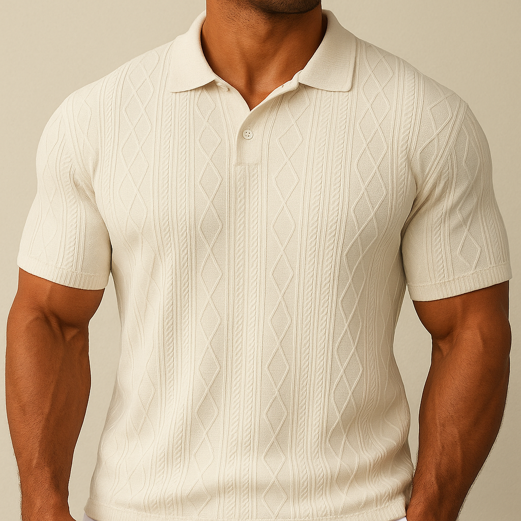 Polo Casual Texturizada Masculina | Vaester & Co
