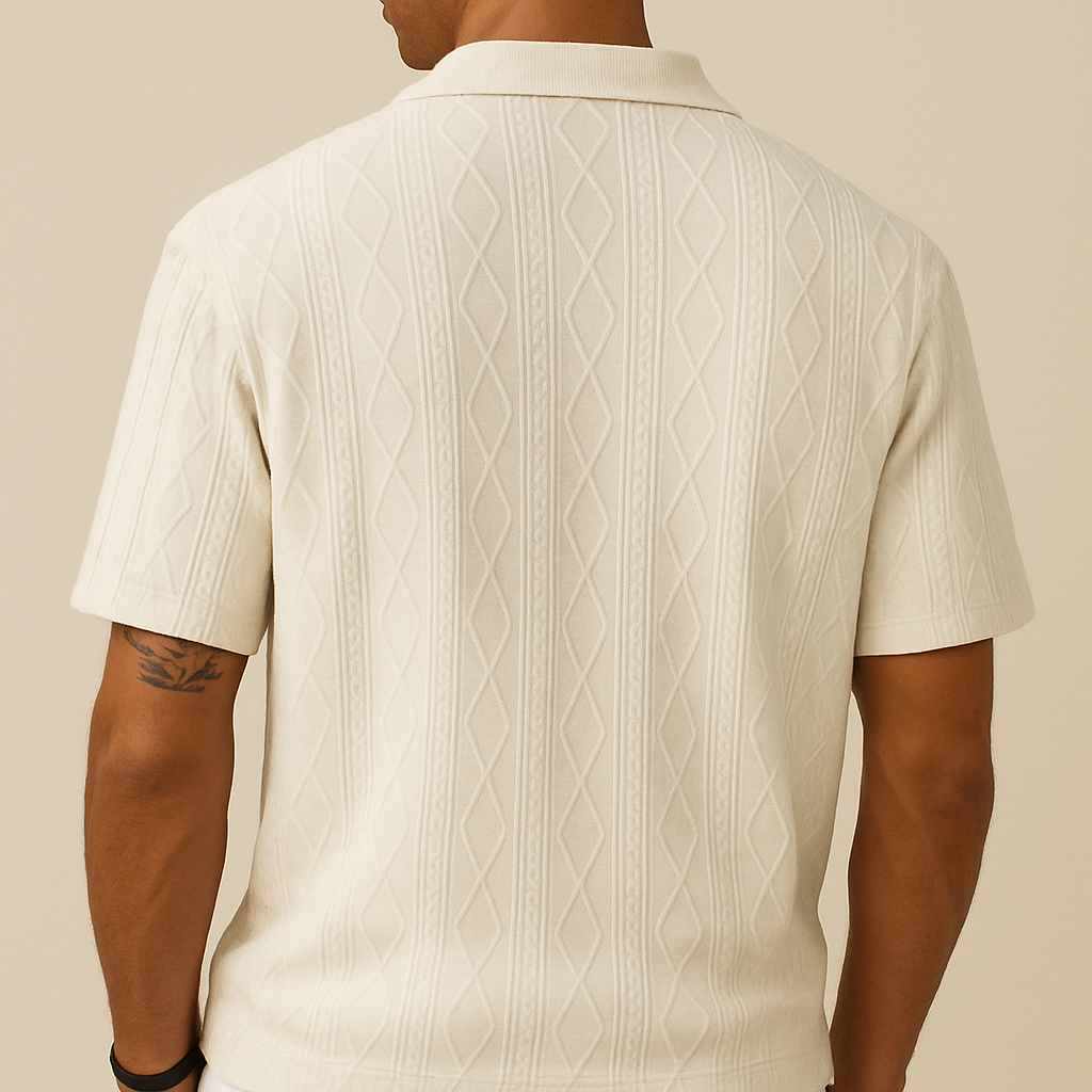 Polo Casual Texturizada Masculina | Vaester & Co