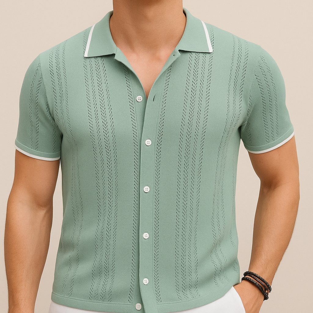 Men’s Casual Breathable Knit Shirt | Vaester & Co