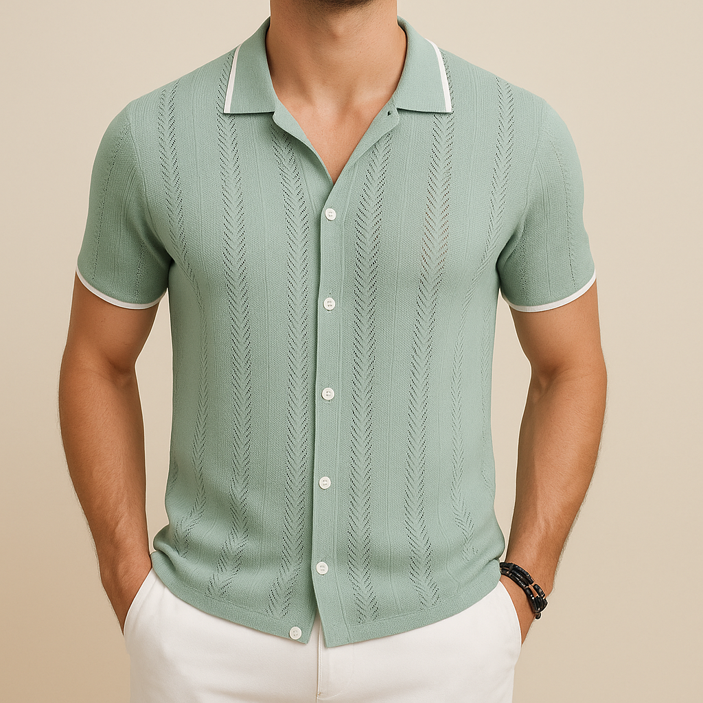 Men’s Casual Breathable Knit Shirt | Vaester & Co