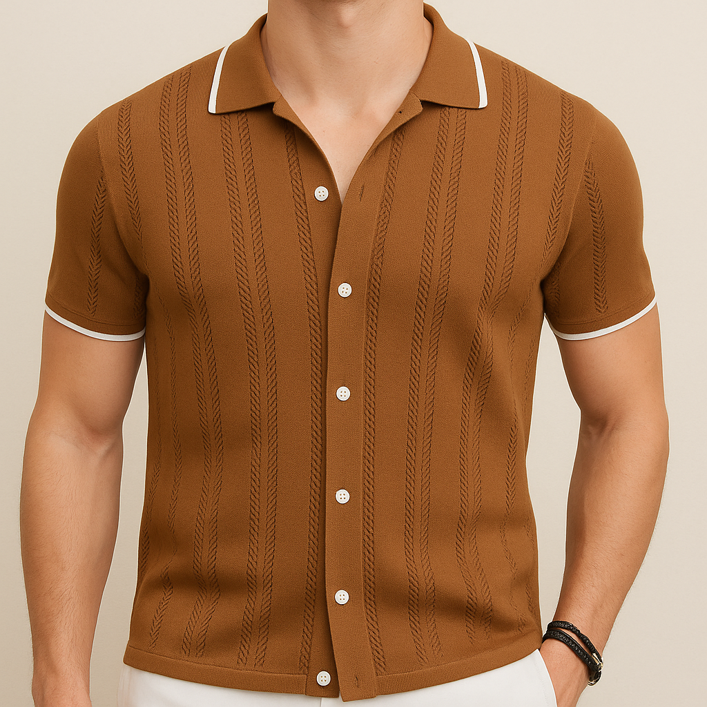 Men’s Casual Breathable Knit Shirt | Vaester & Co