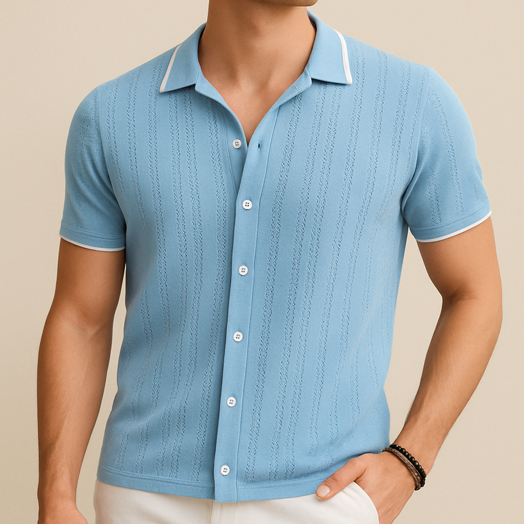 Men’s Casual Breathable Knit Shirt | Vaester & Co
