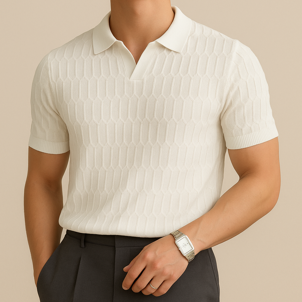 Luxury knitted polo shirt | Vaester & Co