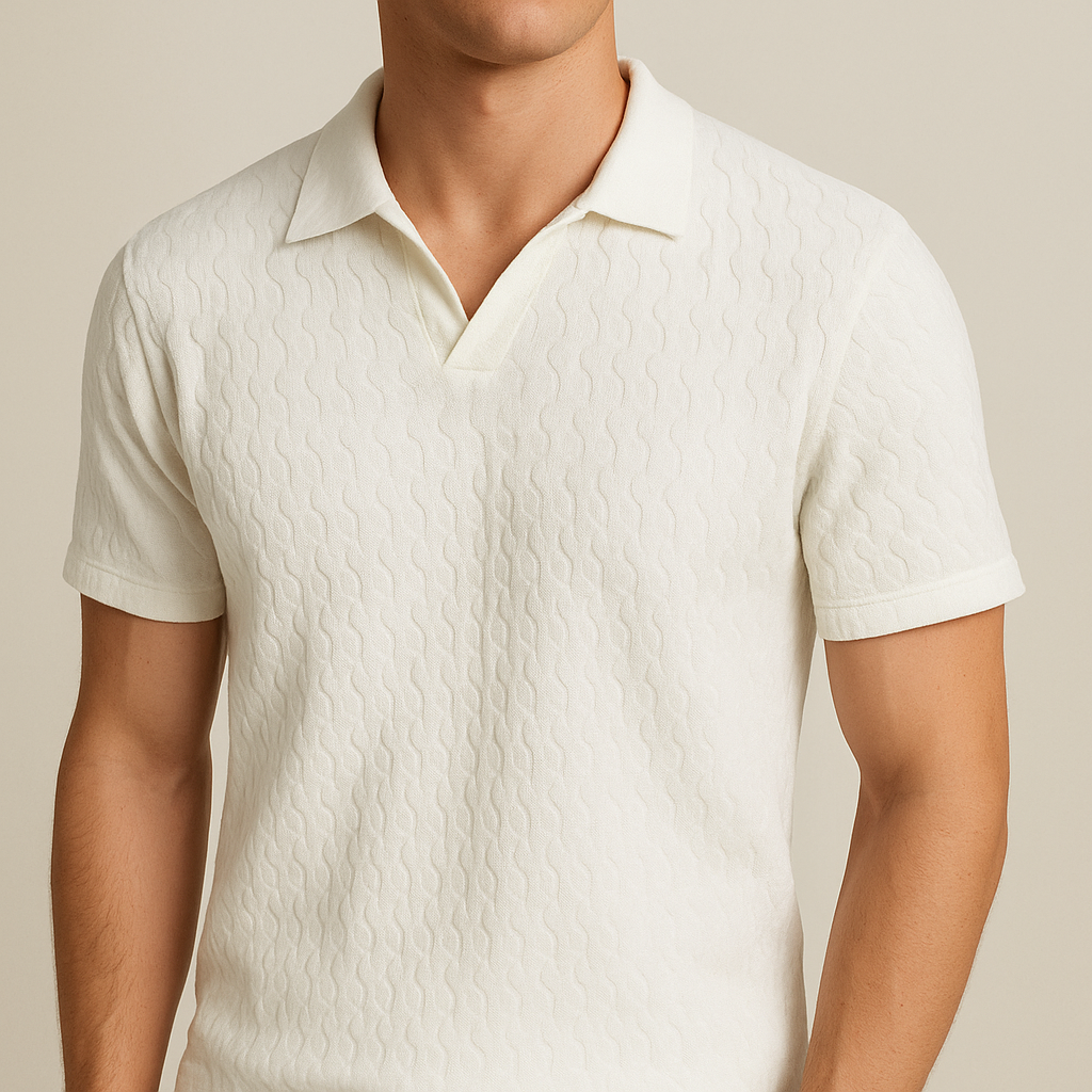 Luxury knitted polo shirt | Vaester & Co