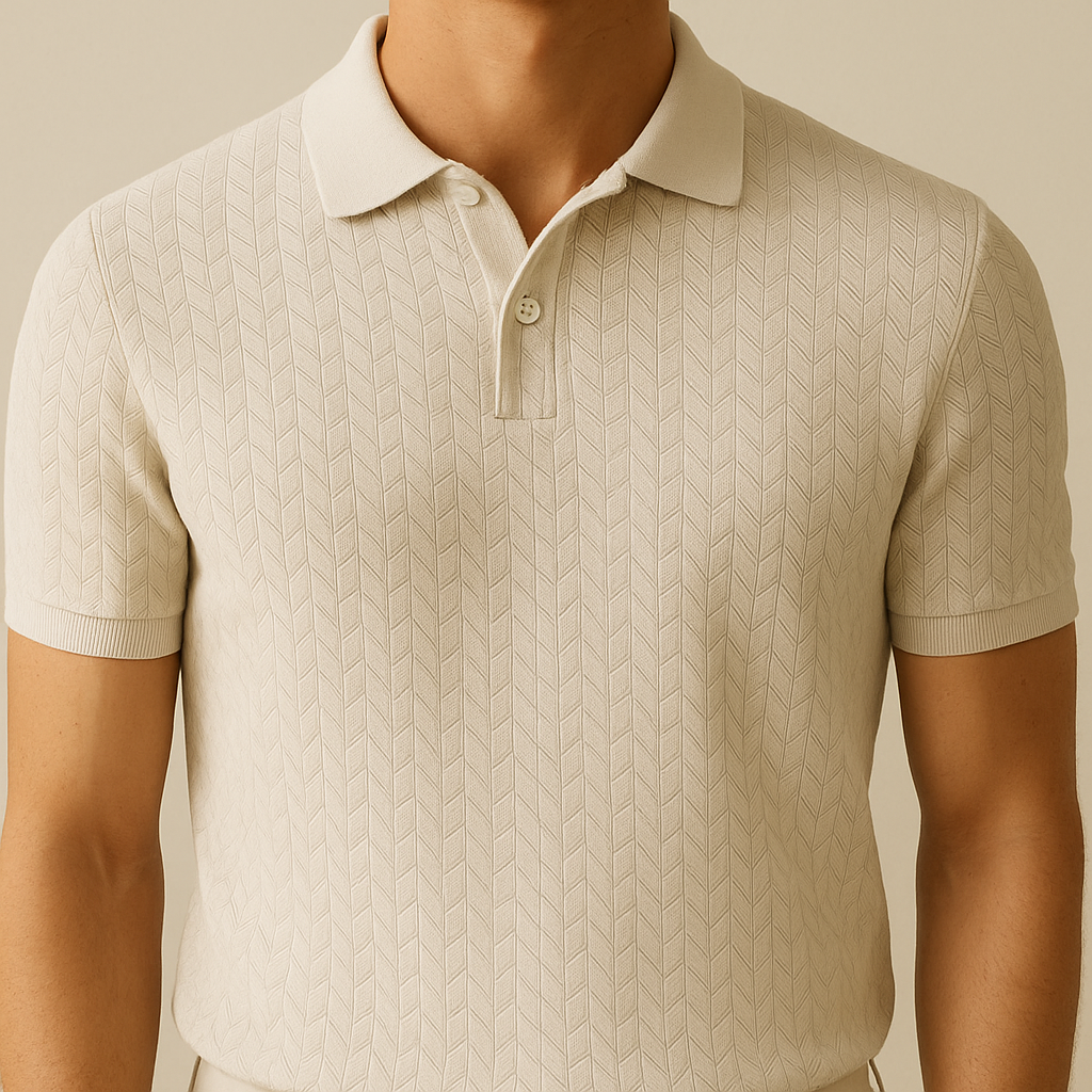 Men's Polo Shirt Modern Lapel Collar | Vaester & Co