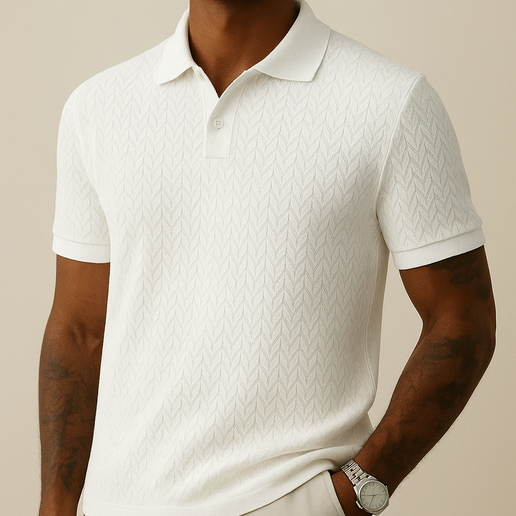 Men's Polo Shirt Modern Lapel Collar | Vaester & Co