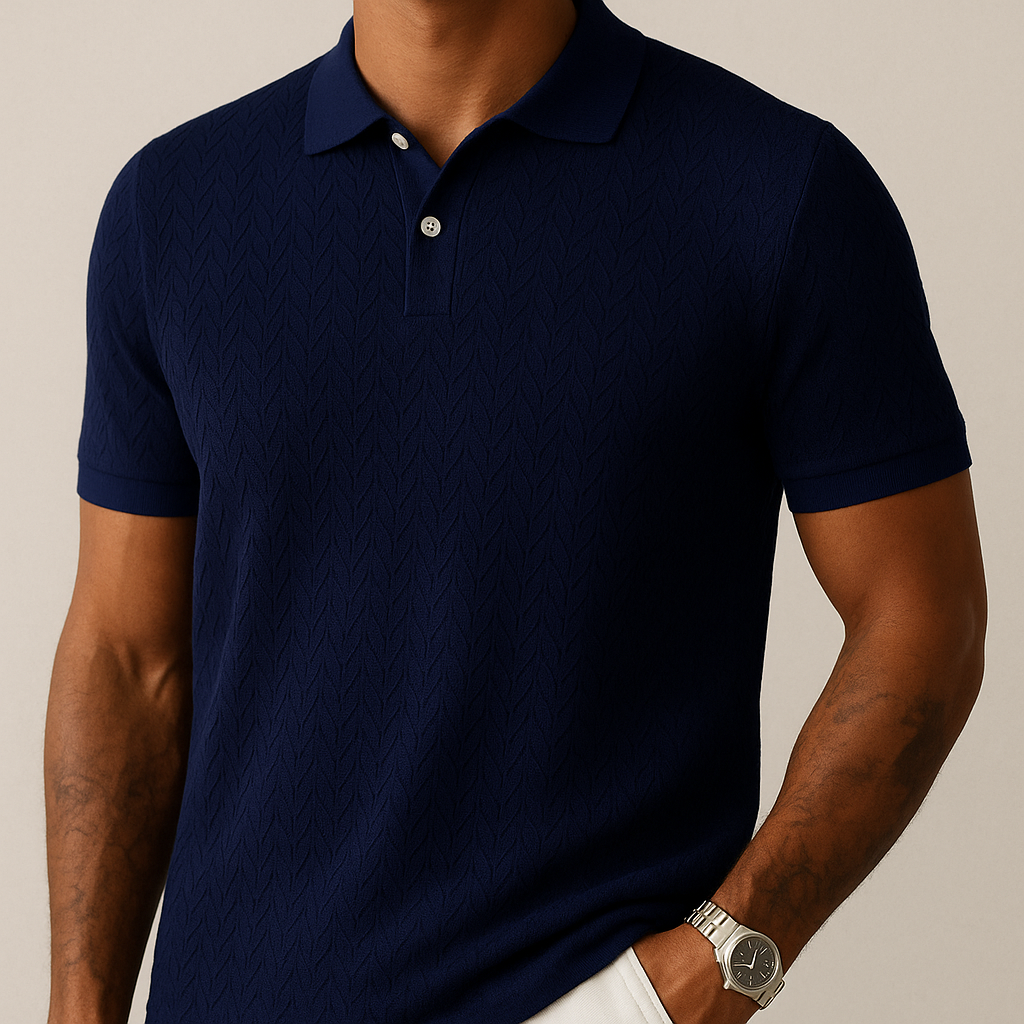 Men's Polo Shirt Modern Lapel Collar | Vaester & Co