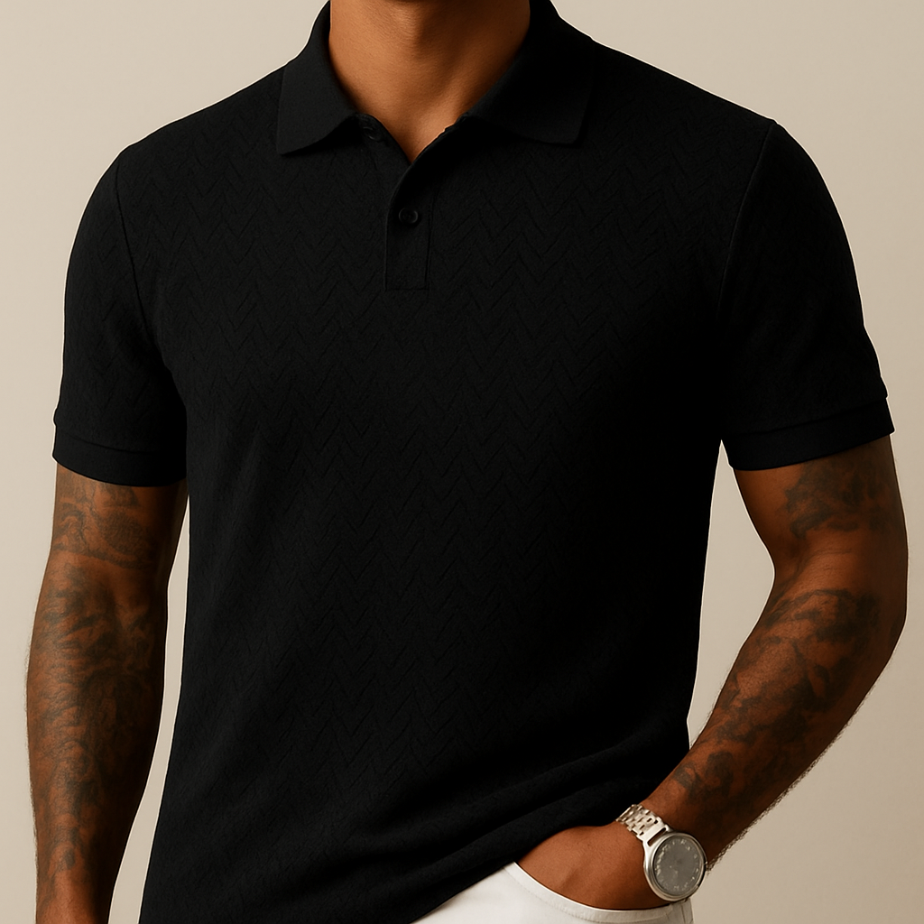 Men's Polo Shirt Modern Lapel Collar | Vaester & Co