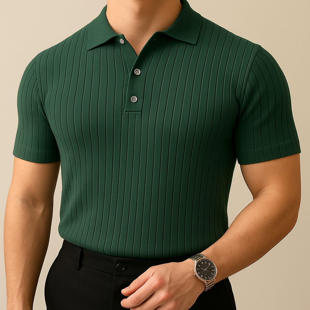 Retro Striped Summer Collar T-Shirt | Vaester & Co