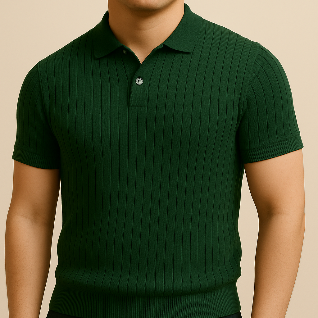 Retro Striped Summer Collar T-Shirt | Vaester & Co